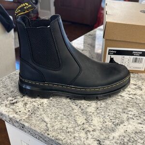 Dr. Martens Black Leather Winter Boots